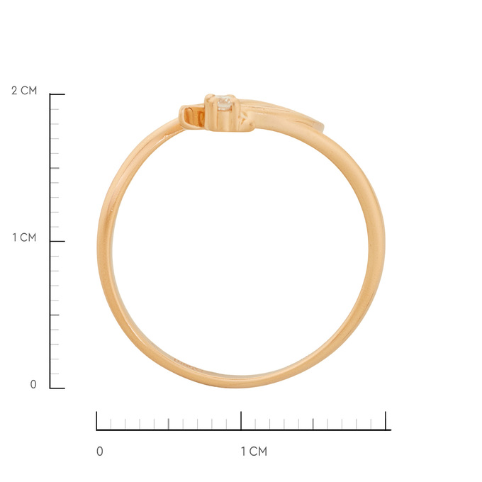 Кольцо из золота 585 пробы c бриллиантами, Л 6302 6165 за 26000