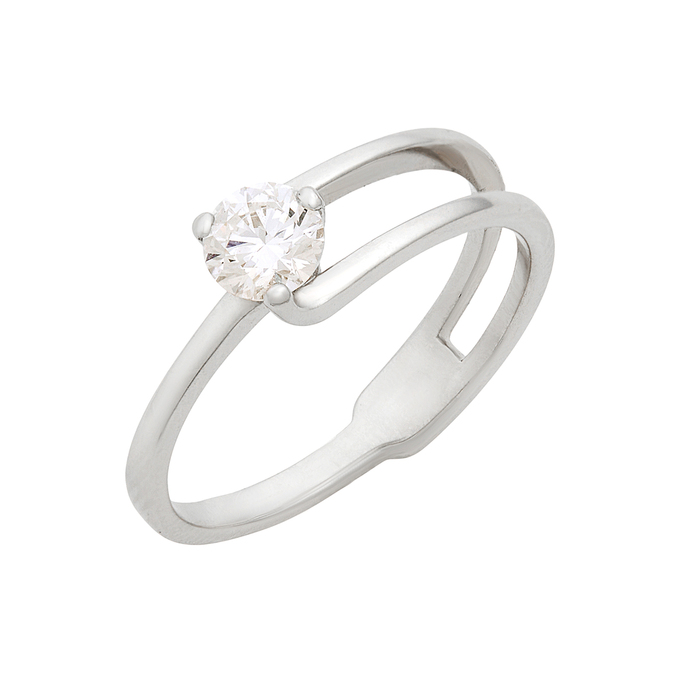 Кольцо из золота 585 пробы c бриллиантом, Л 2812 4015 за 114000