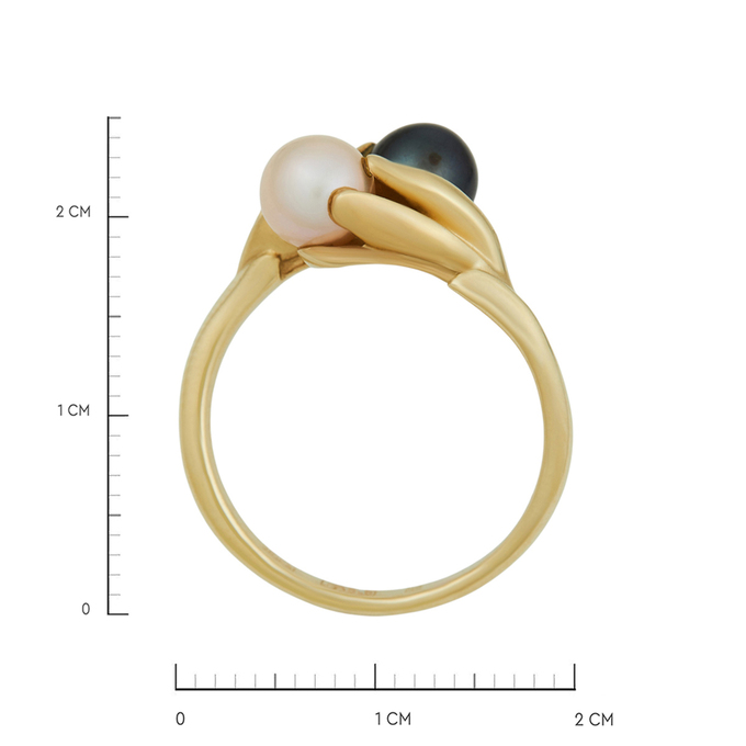 Кольцо из золота 585 пробы c культивированным жемчугом, Л 3309 6504 за 70000