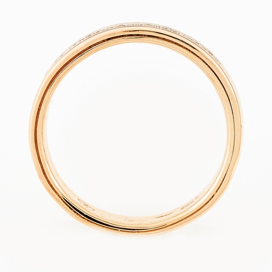 Кольцо из комбинированного золота 585 пробы c 24 бриллиантами, Л76007541 за 14340