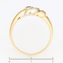 Кольцо из желтого золота 750 пробы c 7 бриллиантами и 1 сапфиром 138011 фото 4