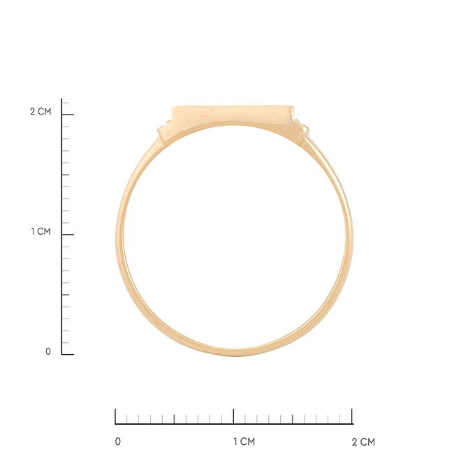 Кольцо из золота 585 пробы c синтетическим камнем и фианитами, Л 0617 0051 за 27920