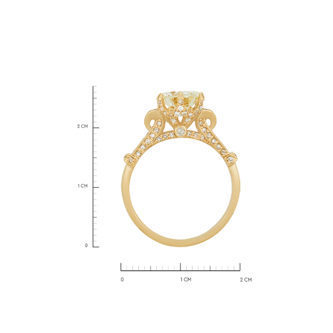 Кольцо из золота 750 пробы c бриллиантами, Л 2811 7519 за 650000