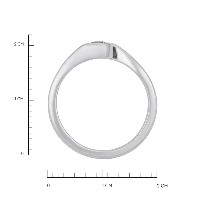 Кольцо из золота 750 пробы c бриллиантом, Л 5205 7426 за 66500