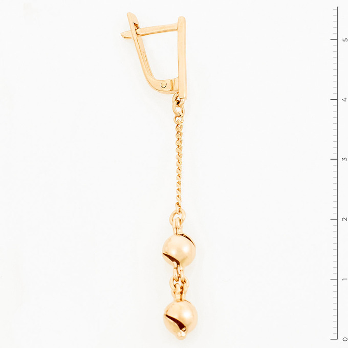 Серьги из красного золота 585 пробы