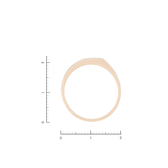 Кольцо из золота 585 пробы c 1 бриллиантом