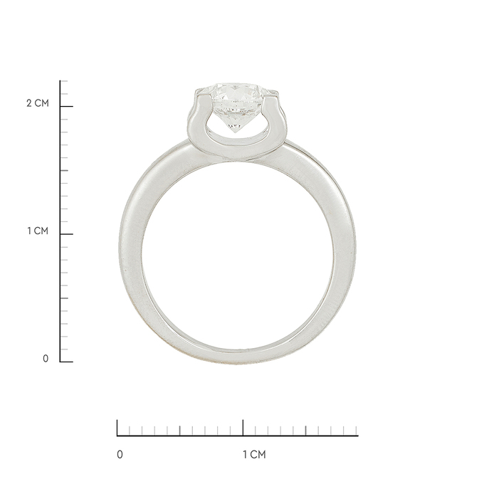 Кольцо из золота 750 пробы c бриллиантом, Л 6602 3391 за 470000