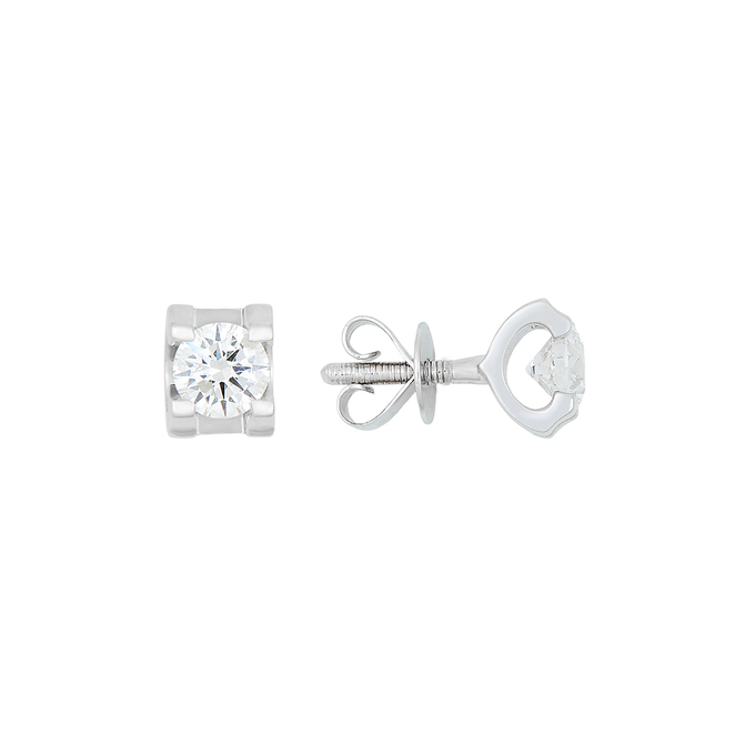 Серьги из золота 750 пробы c бриллиантами, К 0000 2830 за 159000