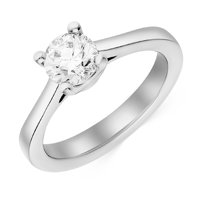 Кольцо из золота 750 пробы c бриллиантом, Л 3306 3859 за 390000