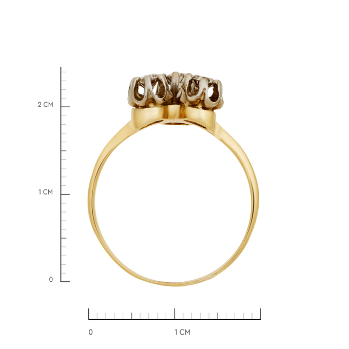 Кольцо из золота 585 пробы c бриллиантами, Л 1208 3883 за 94800