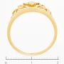 Кольцо из желтого золота 585 пробы c 1 топазом и 21 бриллиантами Л60017964 фото 4