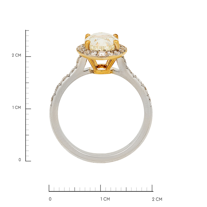 Кольцо из золота 585 пробы c бриллиантами, Л 2812 4678 за 1020000
