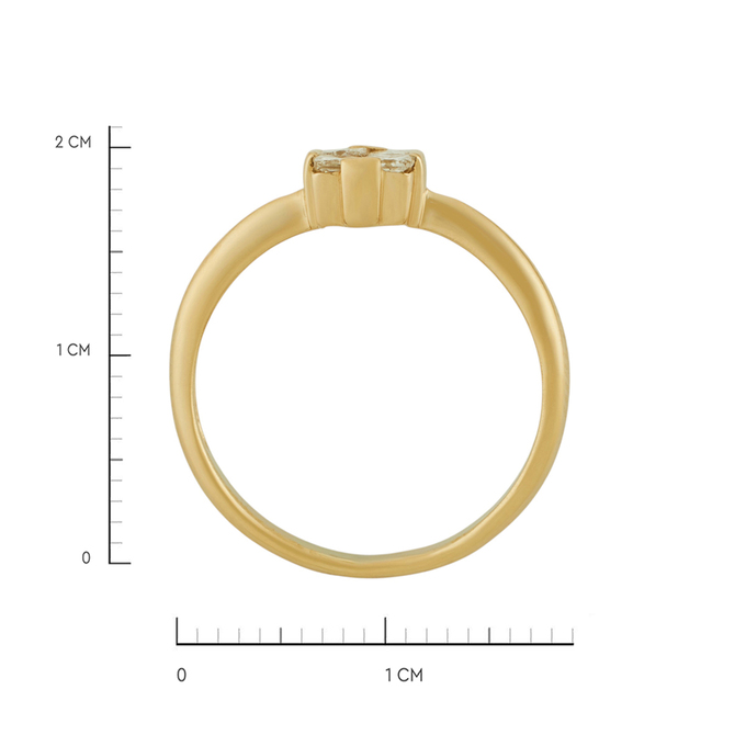 Кольцо из золота 585 пробы c бриллиантами, Л 4507 4863 за 36610