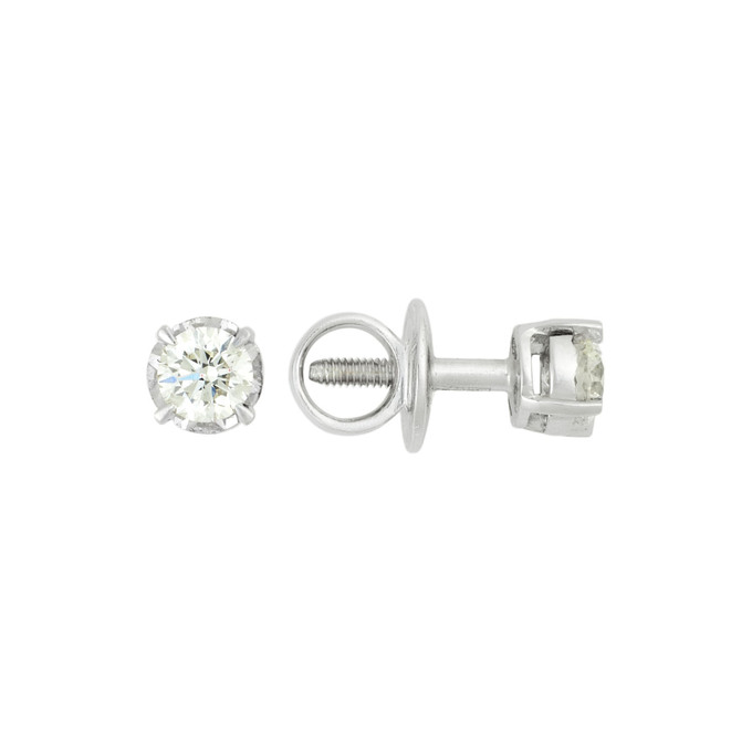 Серьги из золота 585 пробы с бриллиантами, Л 1912 1455 за 42000