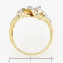 Кольцо из желтого золота 585 пробы c фианитами Л52051011 фото 4
