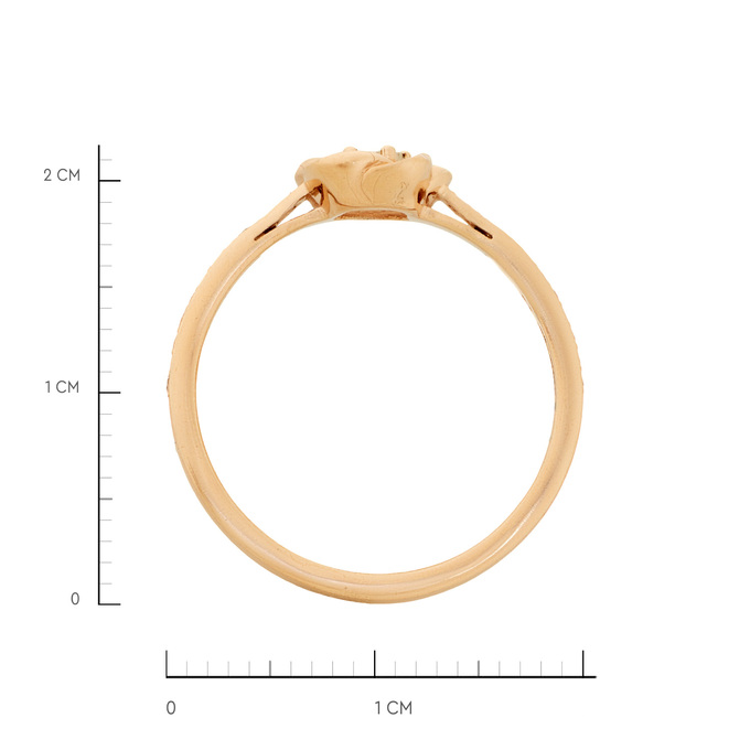 Кольцо из золота 585 пробы c бриллиантами, Л 6202 0376 за 29200