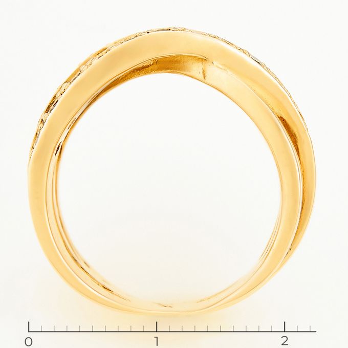 Кольцо золото, 585, 2 к.,11,85 гр. (чистый вес 11,85 гр.); 22 Бриллиант Кр57 6/6 вес 0,44 ct