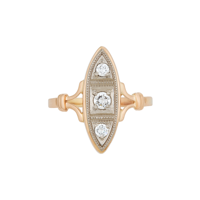 Кольцо из золота 583 пробы c бриллиантами, Л 7102 1432 за 71120