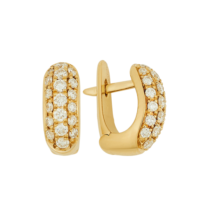 Серьги из золота 750 пробы c бриллиантами, Ц О007 1934 за 65000