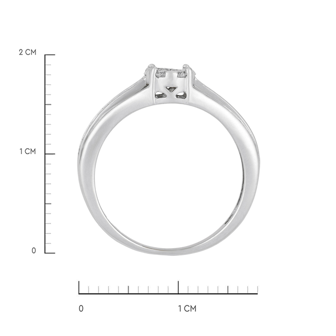 Кольцо из золота 585 пробы c бриллиантами, Л 6201 9631 за 29520