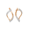 Серьги из золота 585 пробы c фианитами
