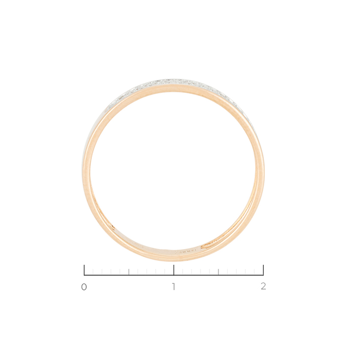Кольцо из золота 585 пробы c 55 бриллиантами, Л 4608 4393 за 15120