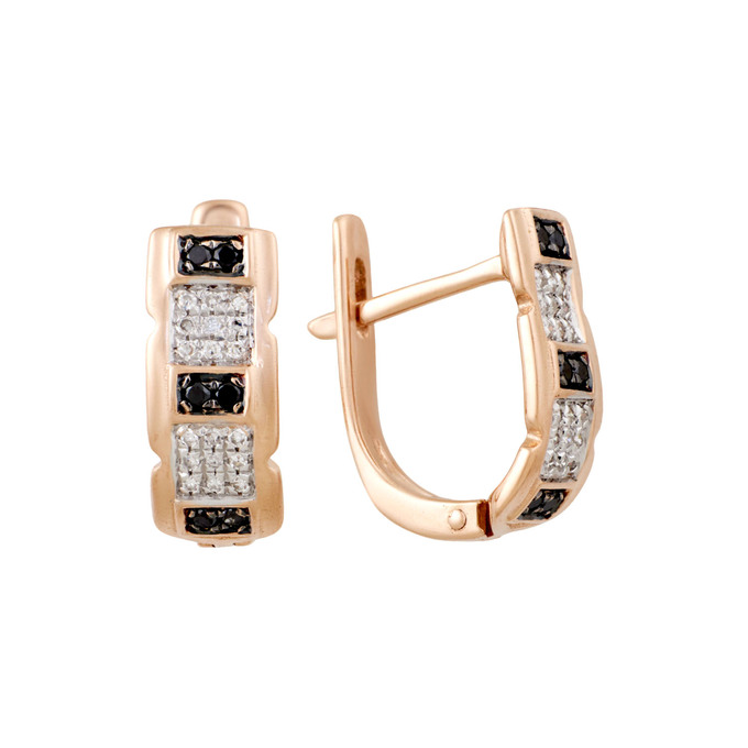 Серьги из золота 585 пробы с бриллиантами, Ц О007 5596 за 26200