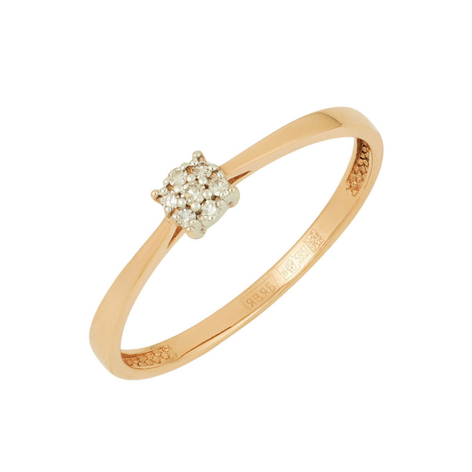 Кольцо из золота 585 пробы c бриллиантами, Л 3911 5439 за 11120