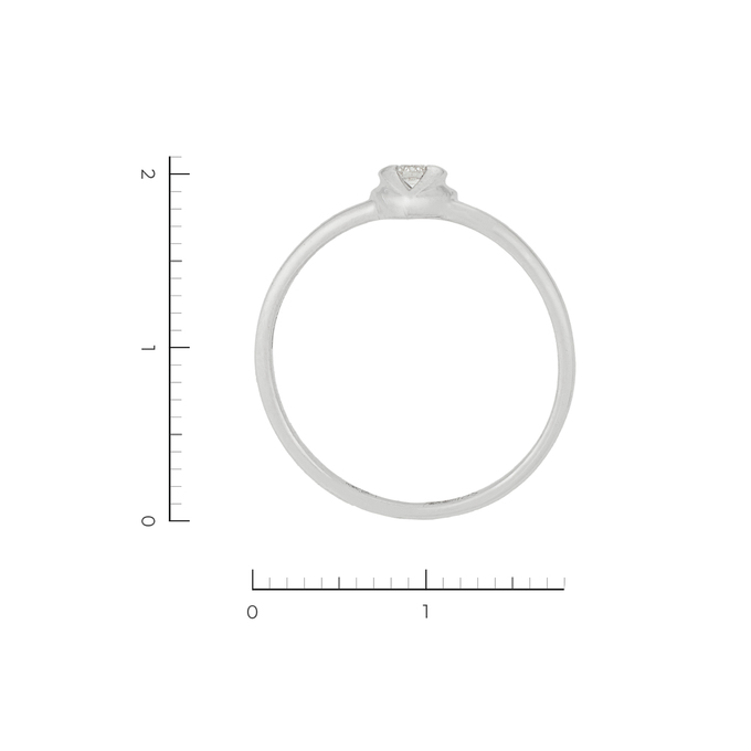Кольцо из золота 585 пробы c 1 бриллиантом, Л 1811 3948 за 11920
