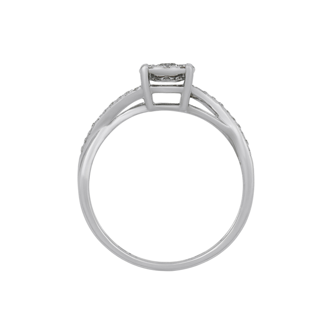 Кольцо из золота 585 пробы c бриллиантами, Л 2913 1676 за 27600