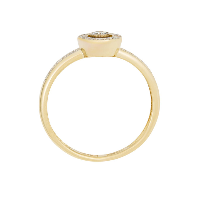 Кольцо из золота 585 пробы c бриллиантами, Л 3309 7979 за 35600