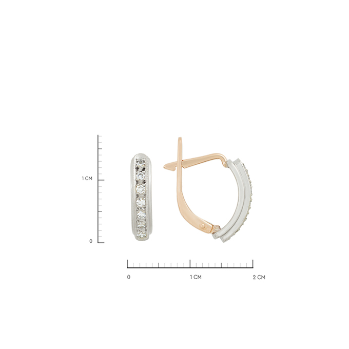 Серьги из золота 583 пробы c бриллиантами, К 0000 5371 за 55400