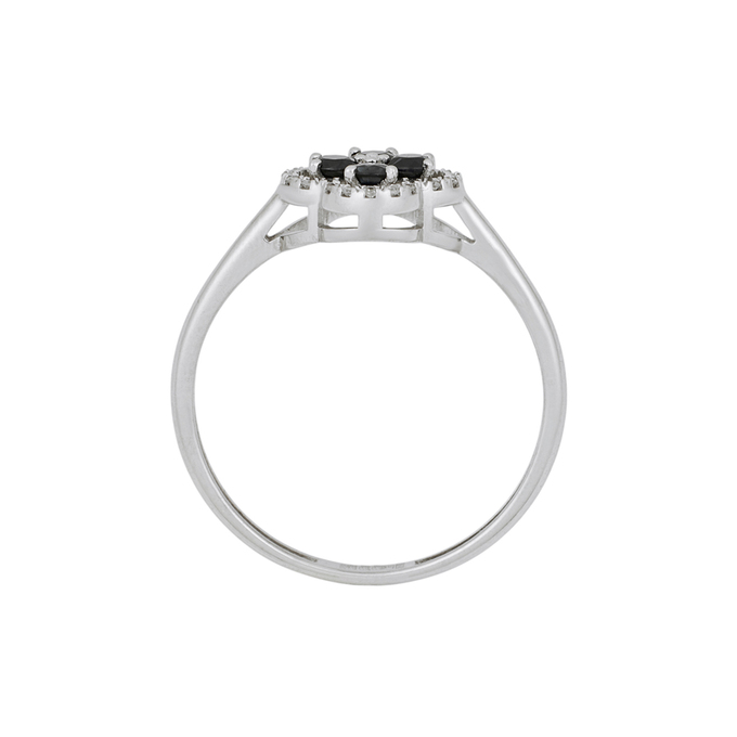 Кольцо из золота 585 пробы c сапфирами и бриллиантами, Л 0515 3868 за 28400