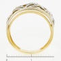 Кольцо из комбинированного золота 585 пробы c 29 бриллиантами Л32077858 фото 4
