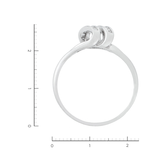 Кольцо из белого золота 750 пробы c 28 бриллиантами, Л28093909 за 50000