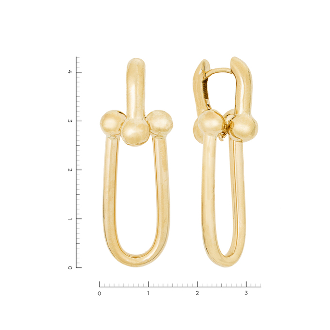 Серьги из золота 585 пробы