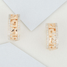 Серьги из красного золота 585 пробы c 60 упр. огр. бриллиантами