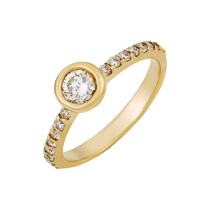 Кольцо из золота 585 пробы c бриллиантами, Л 2501 1397 за 53200