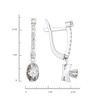 Серьги из золота 585 пробы с бриллиантами