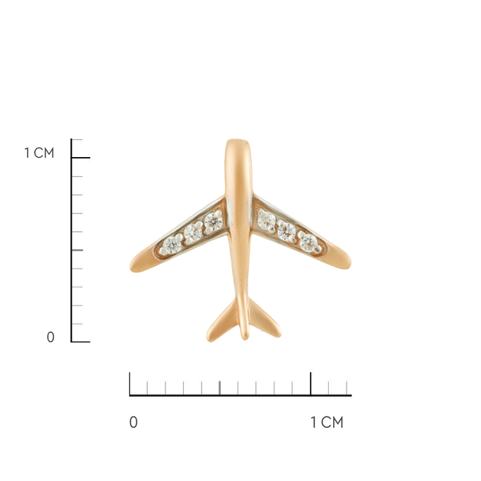 Подвеска из золота 585 пробы c фианитами, Л 3911 5799 за 3920