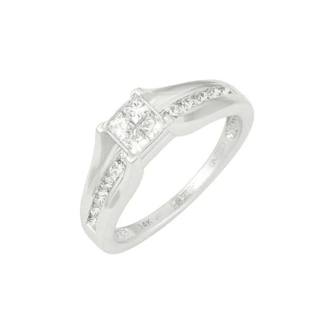 Кольцо из золота 585 пробы c бриллиантами, Л 2811 8811 за 64000