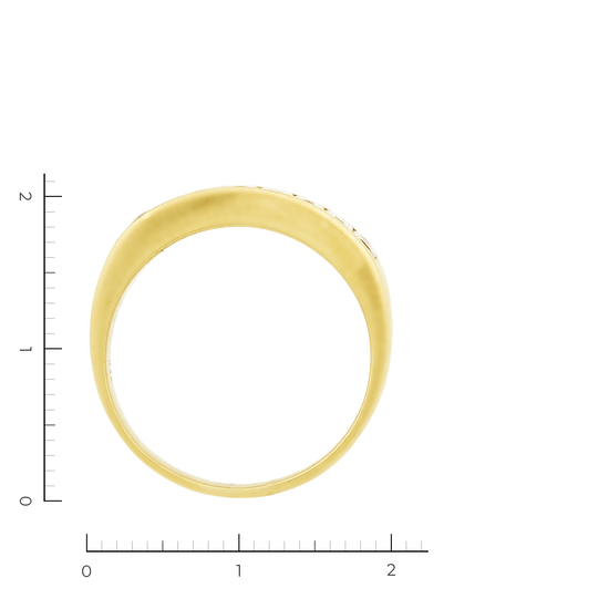 Кольцо из желтого золота 750 пробы c 16 бриллиантами, Л52070786 за 92000