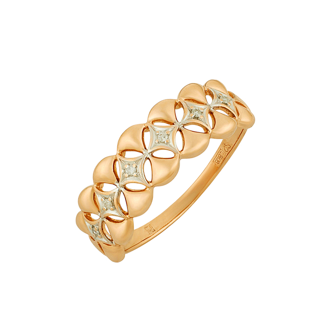 Кольцо из золота 585 пробы c бриллиантами, Л 6302 5935 за 30000