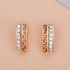Серьги из золота 585 пробы c фианитами