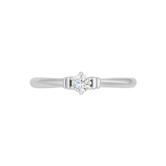 Кольцо из золота 585 пробы c бриллиантом, Л 7502 7621 за 37760