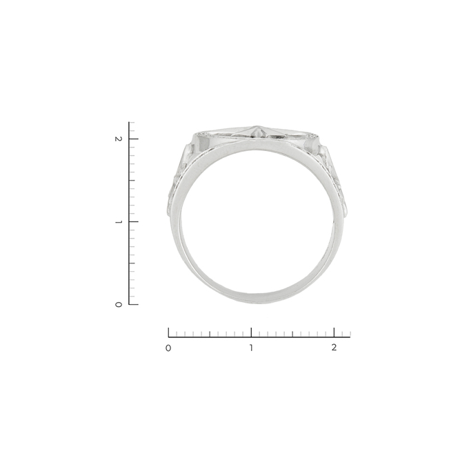 Кольцо из белого золота 585 пробы c 79 бриллиантами, Л 0910 4246 за 74320
