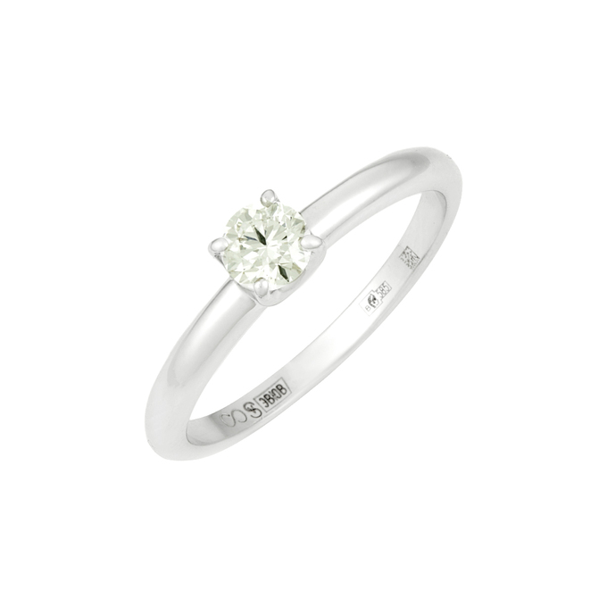 Кольцо из золота 585 пробы c бриллиантом, Л 4107 5398 за 78320