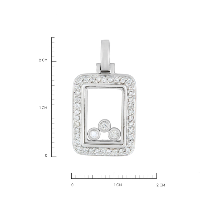 Подвеска из золота 585 пробы c бриллиантами, Л 4806 3086 за 59200