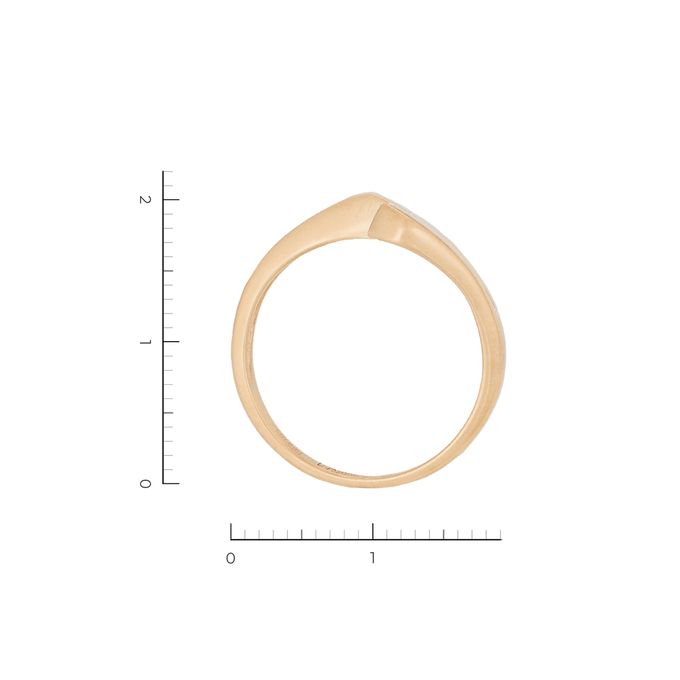 Кольцо из золота 585 пробы c 1 бриллиантом, Л 6201 6782 за 32720
