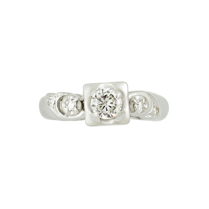 Кольцо из золота 585 пробы c бриллиантами, Л 3706 4206 за 123200